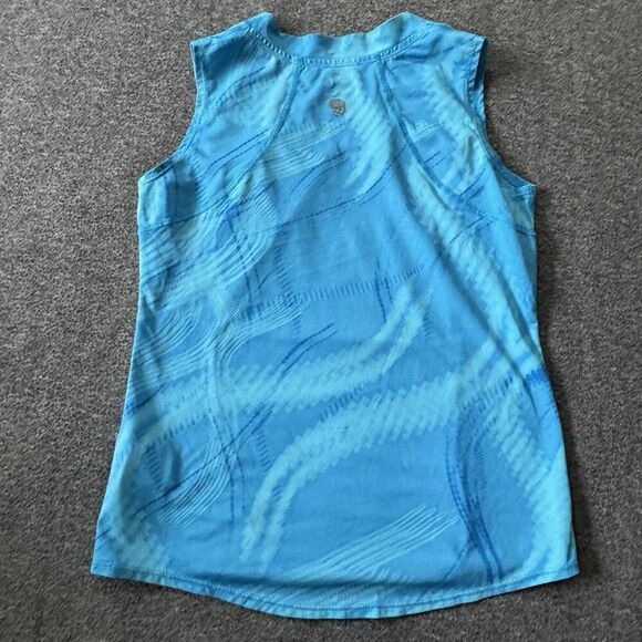 Mountain Hardwear Womens Small Blue Pattern Printed Tank Top Athletic - Picture 2 of 7